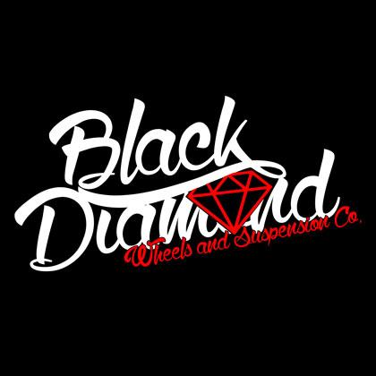 Red and Black Diamond Co Logo - Black Diamond Tinting Co