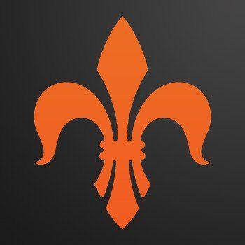 Orange Symbol Logo - Fleur De lis logo symbol... Orange (06 X 5 inch) ZK6RS: Amazon.co.uk ...