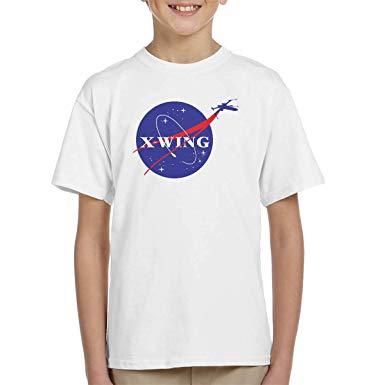 Star Wars NASA Logo - Star Wars Rogue One X Wing Nasa Logo Kid's T-Shirt: Amazon.co.uk ...