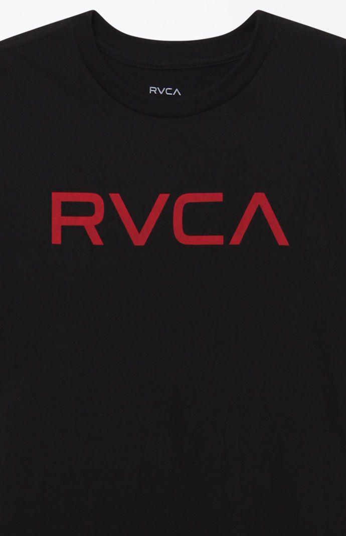 Red RVCA Logo - RVCA Big RVCA T Shirt