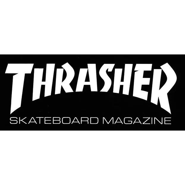 Thrasher Black Logo - Thrasher Sticker Mag Logo Medium Black 2.5