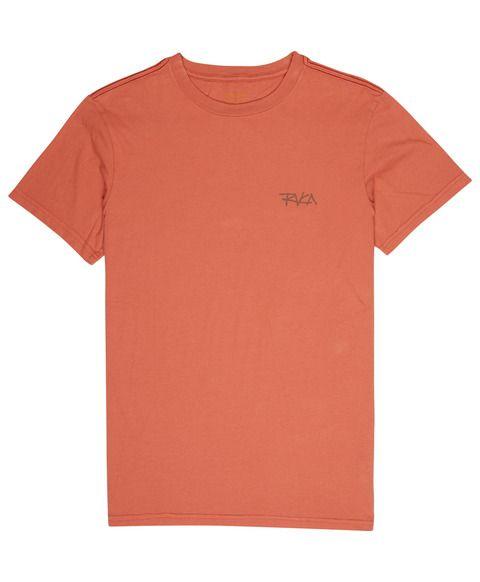 Red RVCA Logo - RVCA Scrawl T Shirt