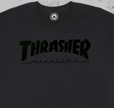 Thrasher Black Logo - Thrasher Magazine Logo Tee Black Sheep Skate Shop