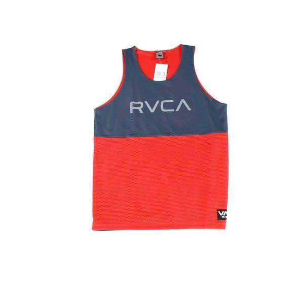Red RVCA Logo - Shop RVCA NEW Red Mens Size Medium M Colorblocked Mesh Logo Graphic ...