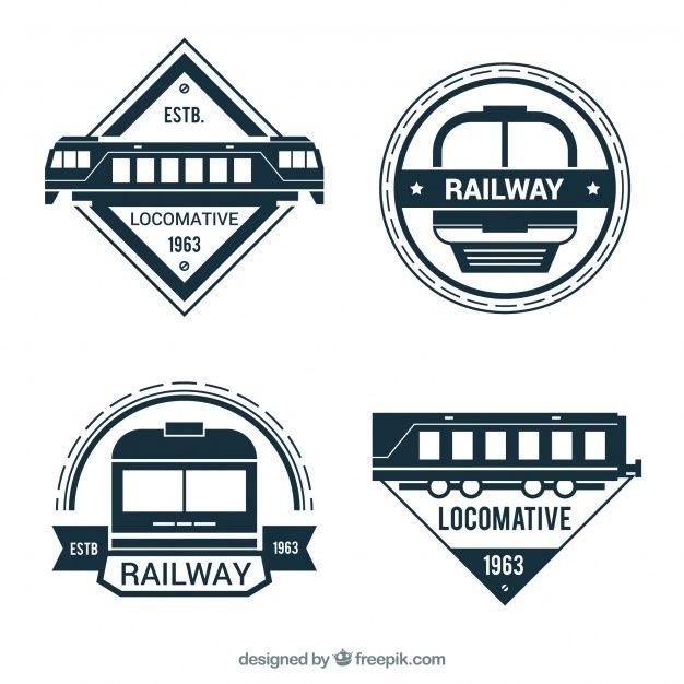Railway Logo - Locomative and railway logo colecction | Stock Images Page | Everypixel