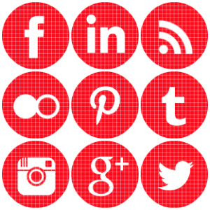 Round Red Circle Logo - Free Round Red Check Social Media Icons - Geek Fairy Design Studio