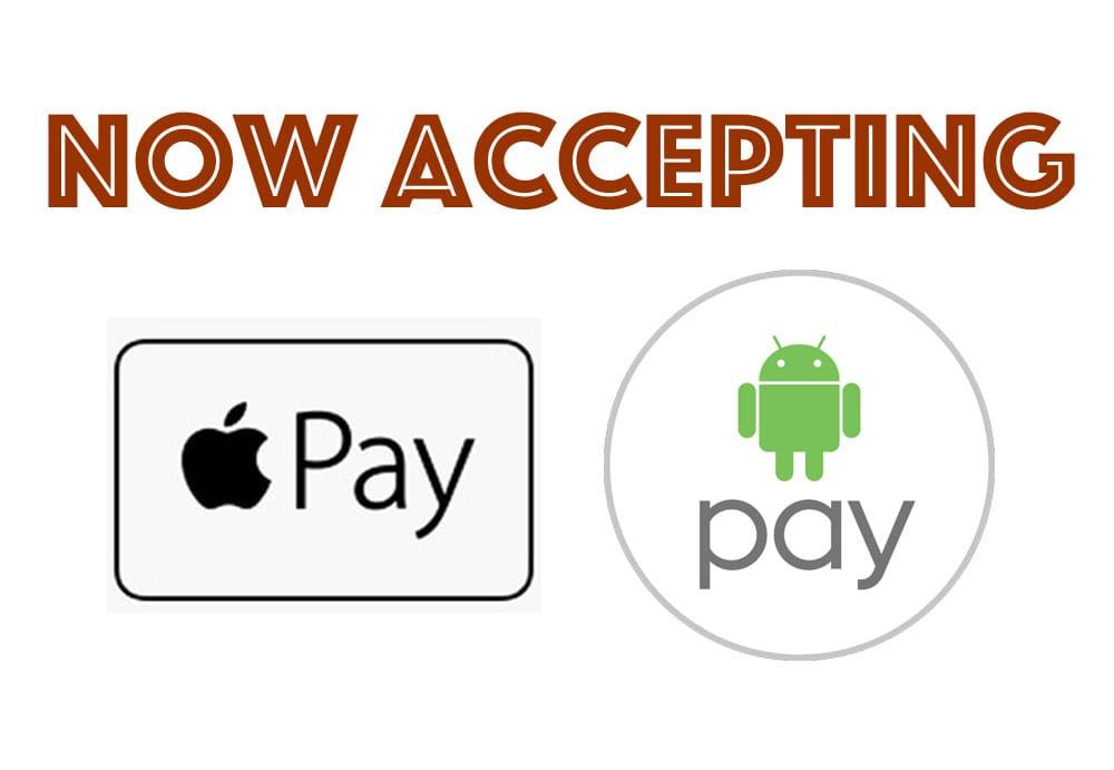 Apple or Android Pay Logo - We are now accepting Apple Pay and Android Pay. - Yelp