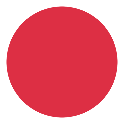 Red Circle Facebook Logo - Large Red Circle Emoji for Facebook, Email & SMS. ID#: 11246