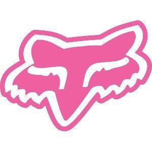 Pink Fox Logo - New Fox Racing Fox Girls Fox Head Sticker 4