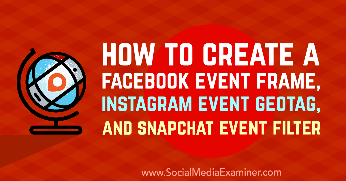 Red Circle Facebook Logo - How to Create a Facebook Event Frame, Instagram Event Geotag, and ...