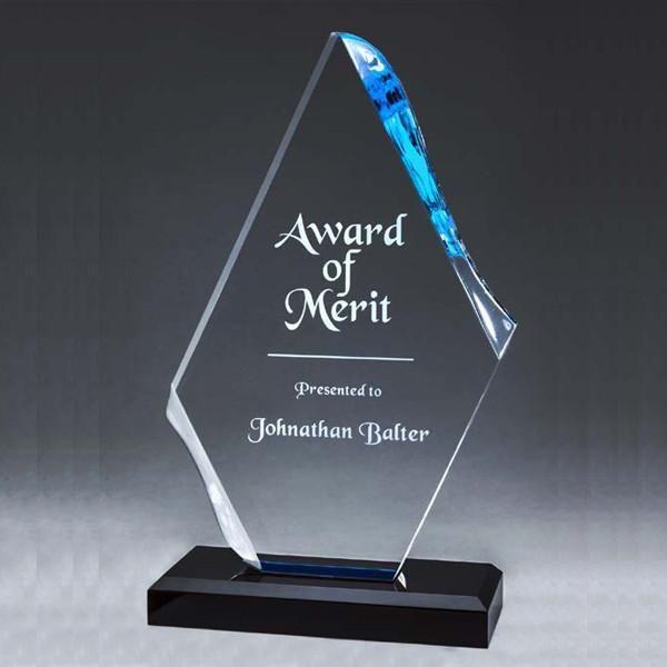 Indigo Diamond Logo - Acrylic Award - Indigo Series - Blue Diamond (A2070) | Quest Awards