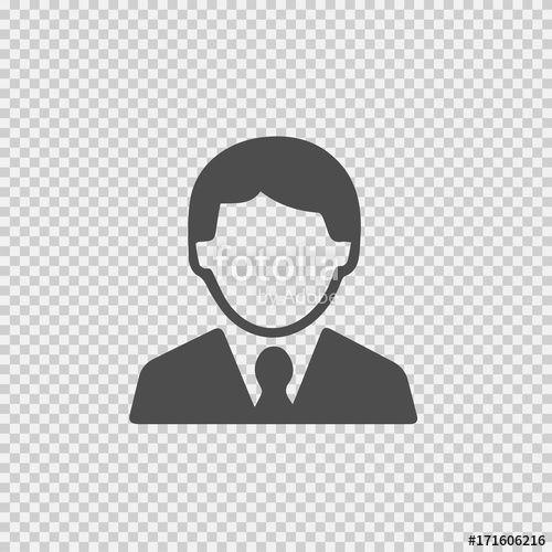 Blank Face Logo - Businessman avatar vector icon eps 10. Male blank face simple ...