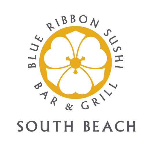 Blue and Yellow Restaurant Logo - Blue Ribbon Sushi Bar & Grill Beach
