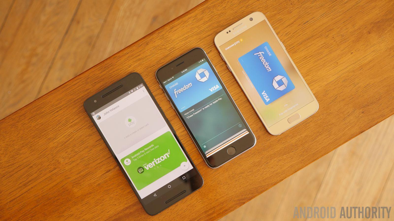 Apple or Android Pay Logo - Android Pay vs Apple Pay vs Samsung Pay Overview | VonDroid Community