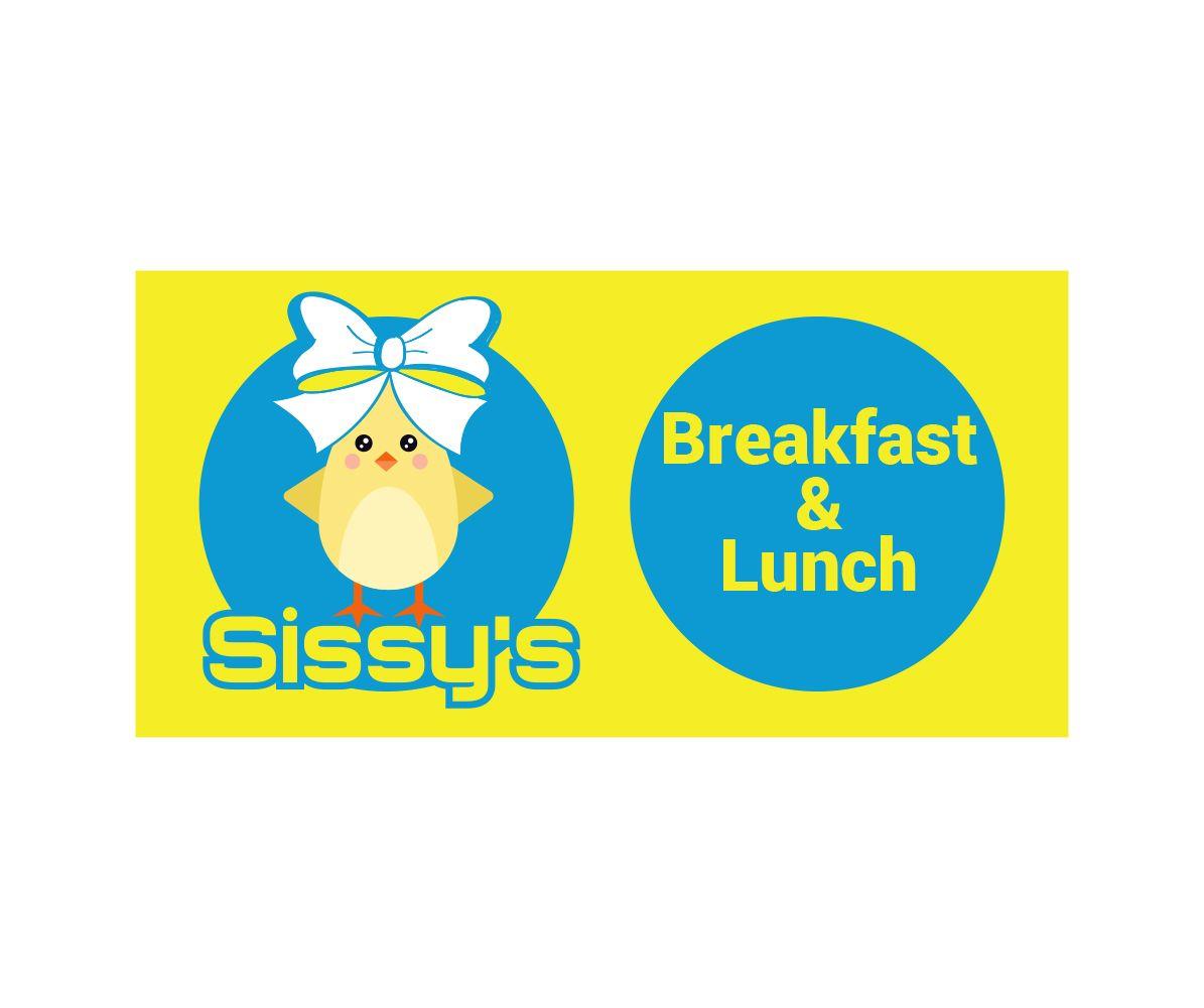 Blue and Yellow Restaurant Logo - Playful, Personable, Restaurant Logo Design for Sissy's Breakfast
