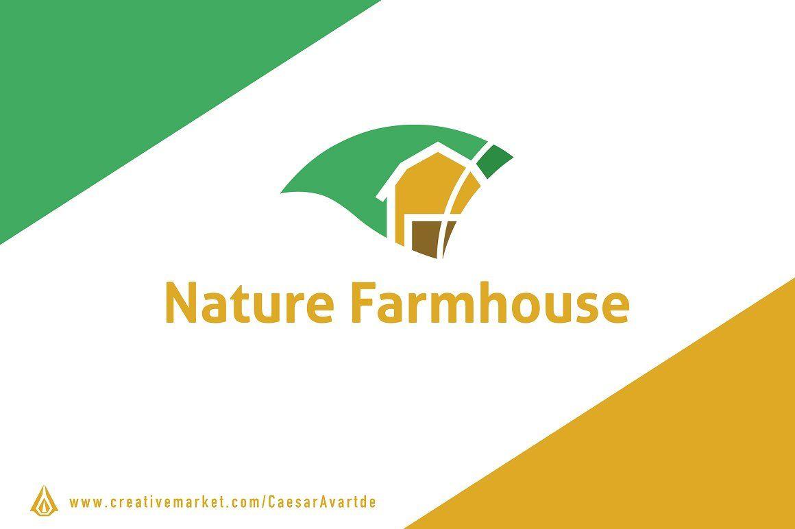 Farmhouse Logo - Farm House Logo Template Logo Templates Creative Market