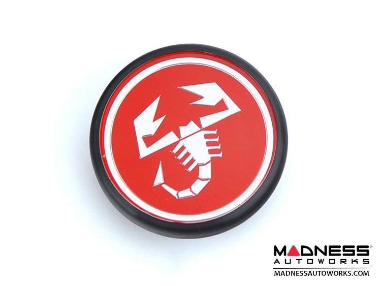 Abarth Scorpion Logo - FIAT 500 ABARTH Center Wheel Cap (1) - Red w/ Scorpion Logo - FIAT ...