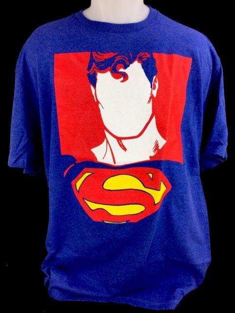 Blank Face Logo - Superman DC Comics Blank Face Logo Superhero Mens Royal Blue T-shirt ...