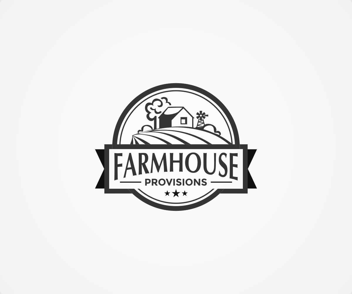 Farmhouse Logo - Upmarket, Elegant, Food Store Logo Design for Farmhouse Provisions ...
