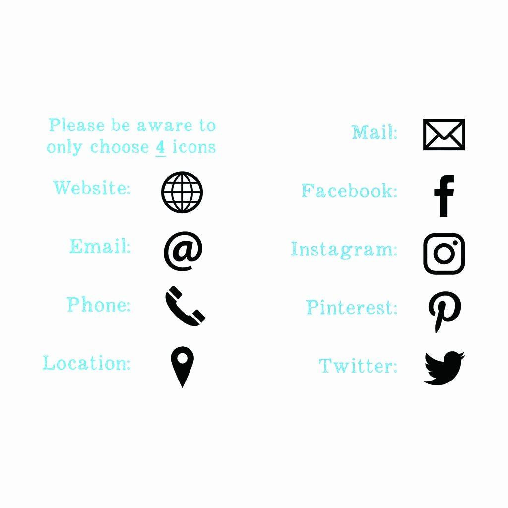 Facebook and Instagram for Business Card Logo - Business Card Facebook Instagram Fresh Icon for Business Cards ...