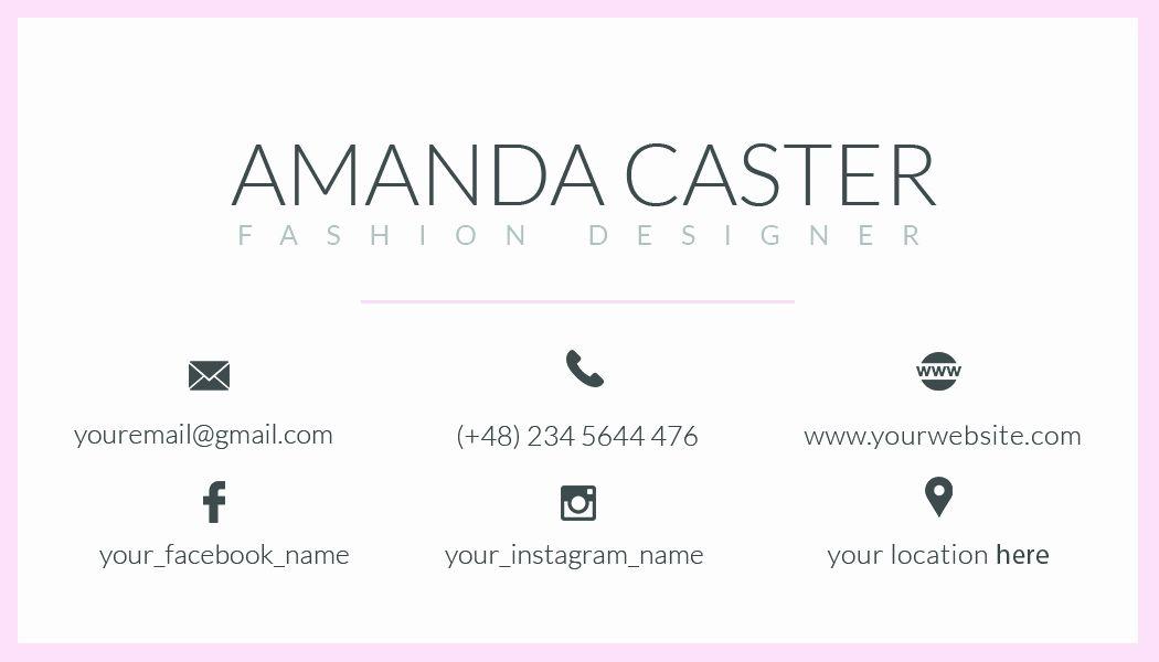 Facebook and Instagram for Business Card Logo - Unique Facebook Image for Business Card