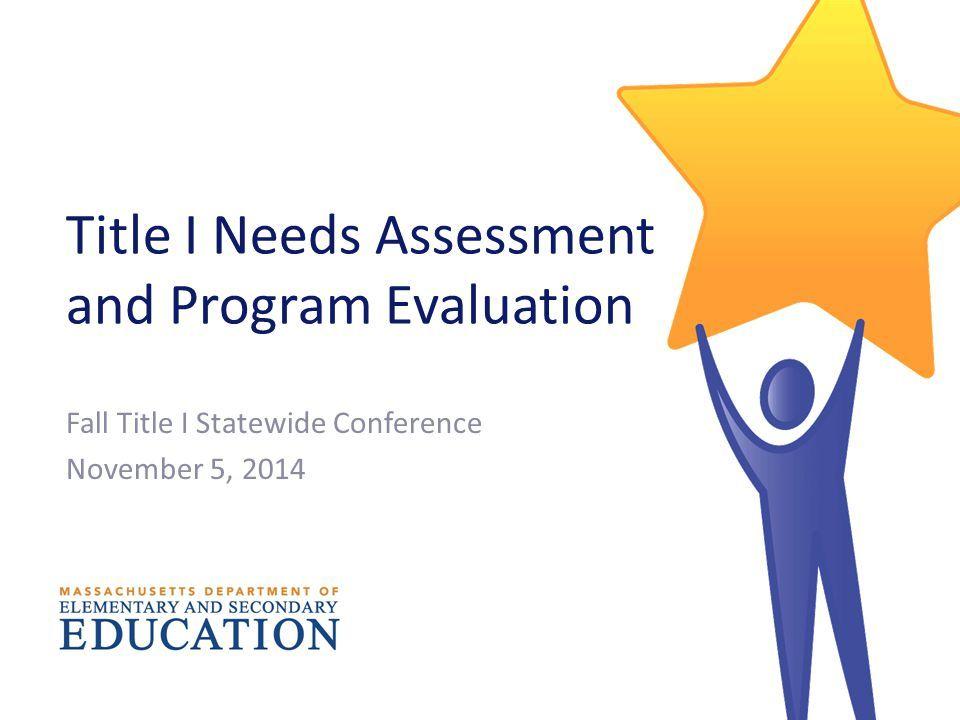 Title One Education Logo - Title I Needs Assessment and Program Evaluation