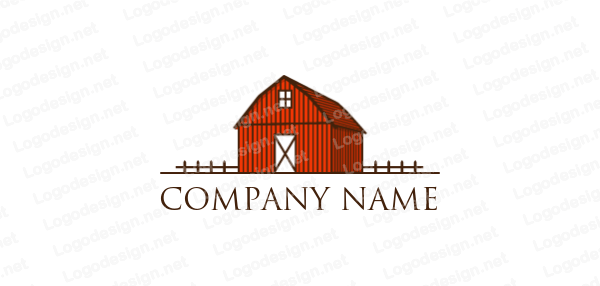 Farmhouse Logo - line art abstract Farmhouse. Logo Template by LogoDesign.net