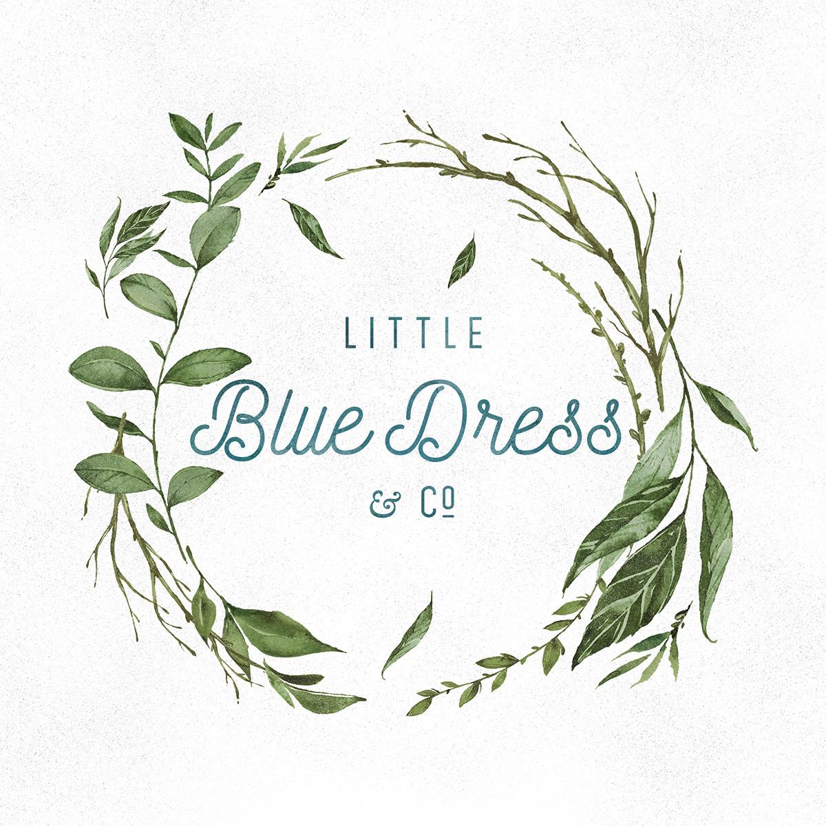 Farmhouse Logo - Farmhouse Logo Design and Badge. Little Blue Dress & Co