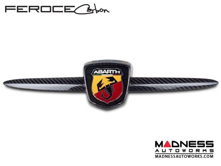 Fiat 500 Abarth Logo - FIAT 500 ABARTH Front Emblem by Feroce - Carbon Fiber - FIAT 500 ...