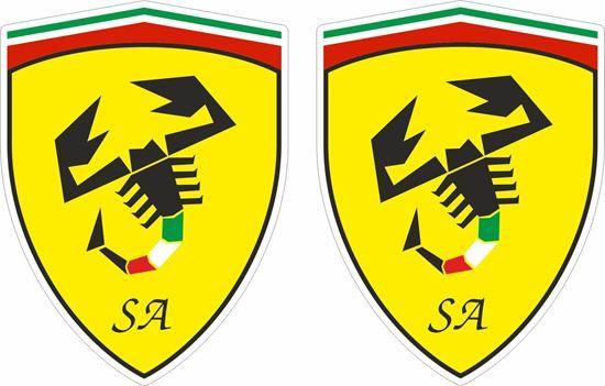 Fiat 500 Abarth Logo - Zen Graphics - Fiat 500 / 595 / 695 Scuderia Abarth Ferrari Decals ...