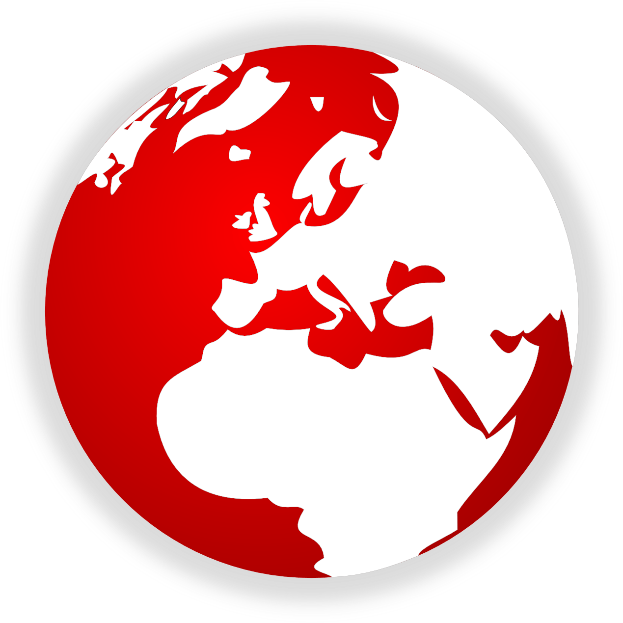 Red World Globe Logo - Red World. Free Image clip art online