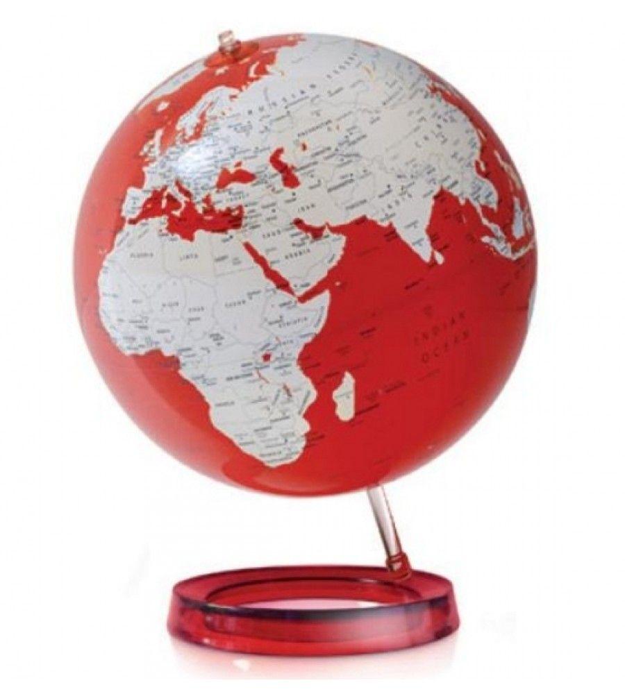 Red World Globe Logo - Colour Red World Globe