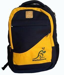Australian Backpack Logo - Australian Wallabies Rugby Union Team Logo Backpack Travel Bag ...
