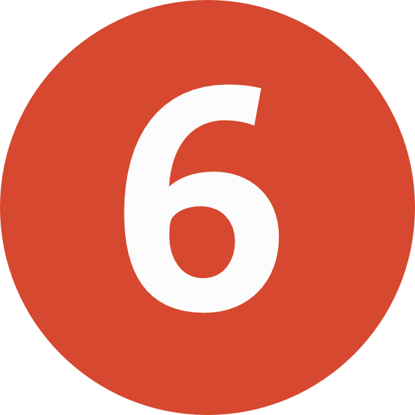 6 Red Circle Logo - Number 6 PNG images free download, 6 PNG