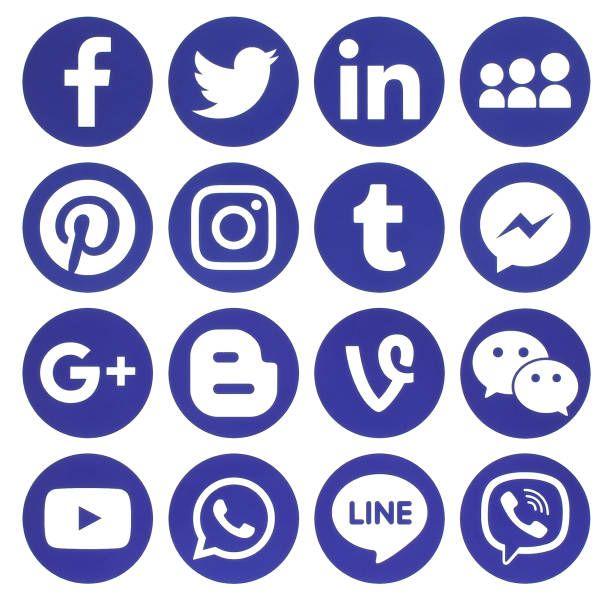 Blue Social Media Logo - NK
