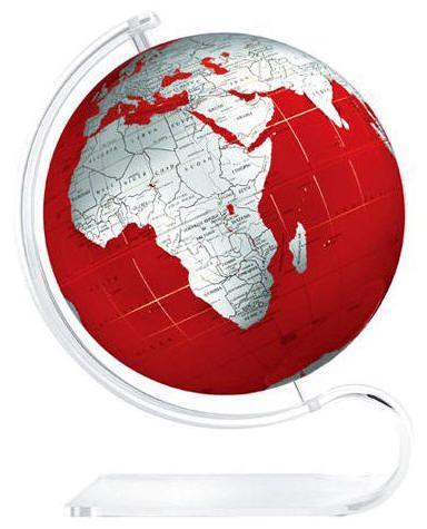 Red World Globe Logo - Red Earthsphere with Pedestal Base - Arltine Globe