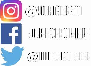 Facebook and Instagram for Business Card Logo - Beautiful Business Card Facebook Instagram
