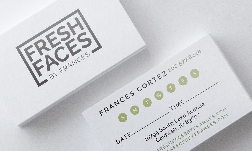 Facebook and Instagram for Business Card Logo - Fresh Faces