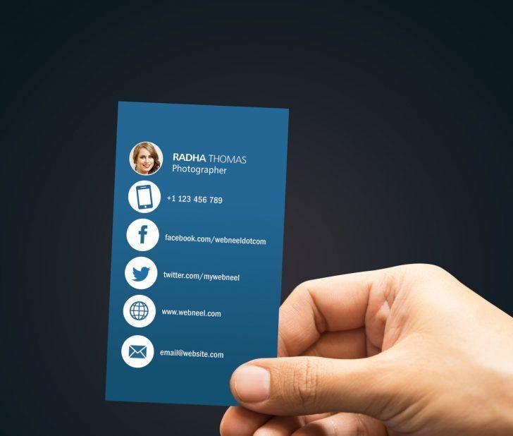 Facebook and Instagram for Business Card Logo - Business Card Template With Facebook And Instagram Logo