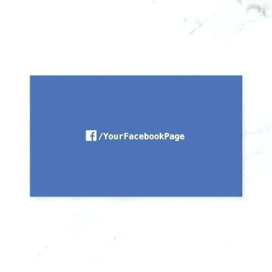 Facebook and Instagram for Business Card Logo - facebook business card template
