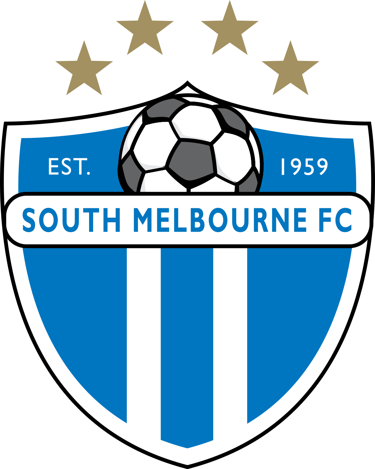 Blue Soccer Logo - South Melbourne FC