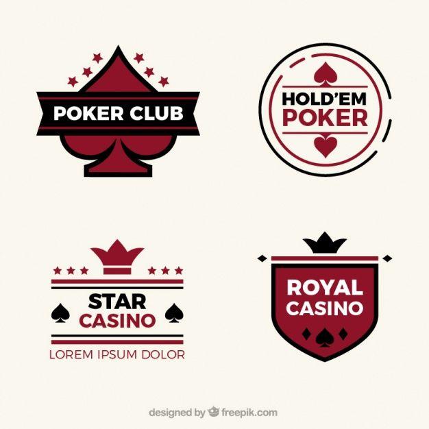 Casino Logo - Collection of four casino logos in flat design Vector | Free Download