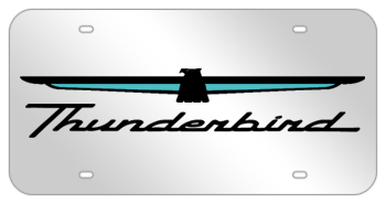 Thunderbird Logo - THUNDERBIRD BLACK EMBLEM & THUNDERBIRD NAME MIRROR-SILVER LASER ...