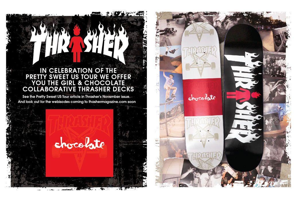 Thrasher Girl Logo - Skateboarding Blog | Girl & Chocolate x Thrasher | Crailtap
