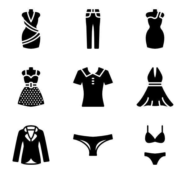 Female Fashion Apparel Logo - Woman fashion clothes Icons - 477 free vector icons