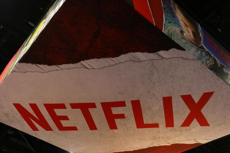 First Netflix Logo - Stock market value of Netflix eclipses Disney for first time
