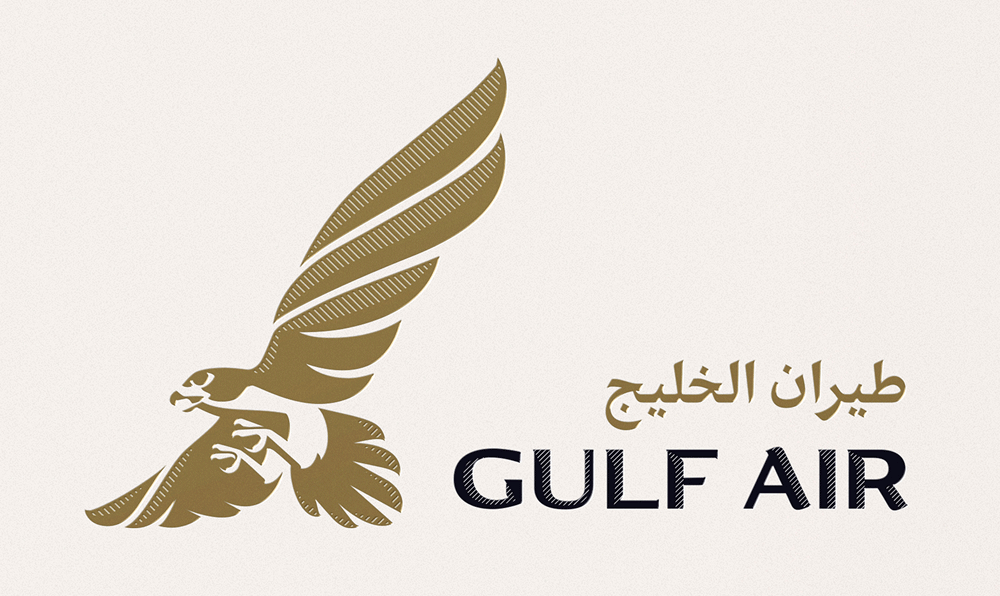 Airline Falcon Logo - Brand New: New Logo, Identity, and Livery for Gulf Air by Saffron