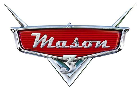 Cars Logo - Personalized Disney's Cars Logo wiith name and age
