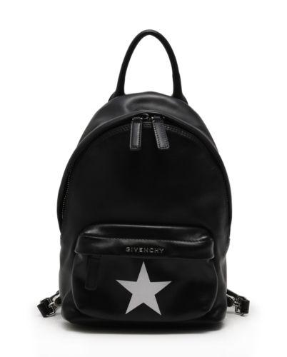 Australian Backpack Logo - GIVENCHY logo star backpack backpack leather black white | Reebonz ...