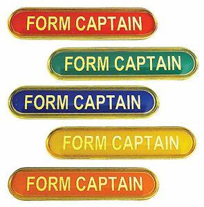 Red Green Blue and Yellow Brand Logo - Form Captain Bar School Badges Red, Green, Blue, Yellow, Orange
